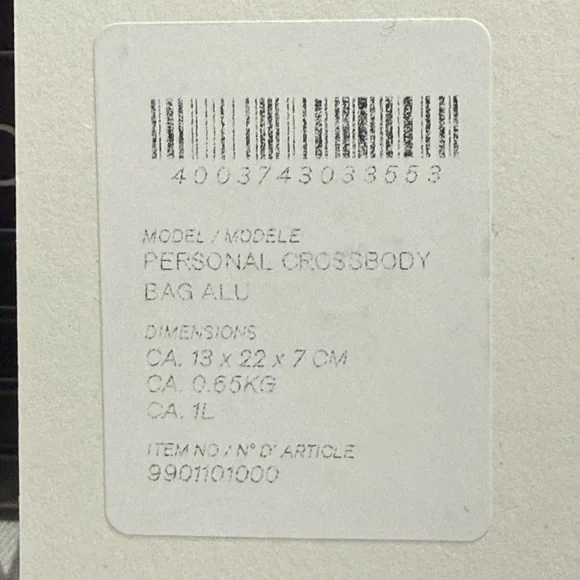 RIMOWA Cross Body Personal Bag Aluminum Black with box and dust bag - Picture 14 of 14